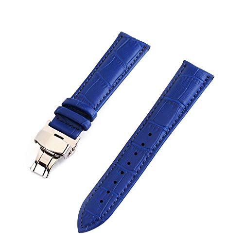 TikTako Echtes Leder Uhrenarmbänder 12 24mm Universal-Uhr-Faltschließe Stahl Schliesse Armband Handgelenk-Gurt-Armband-Werkzeug von TikTako