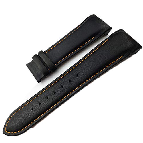 TikTako Kuh-Leder-Armband-Gurt-Uhr-Bügel-Armbänder Faltschließe Quick Release-Uhrenarmband 22-24mm von TikTako