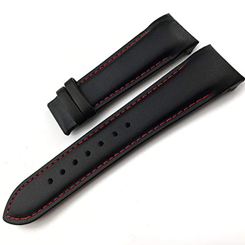 TikTako Kuh-Leder-Armband-Gurt-Uhr-Bügel-Armbänder Faltschließe Quick Release-Uhrenarmband 22-24mm von TikTako