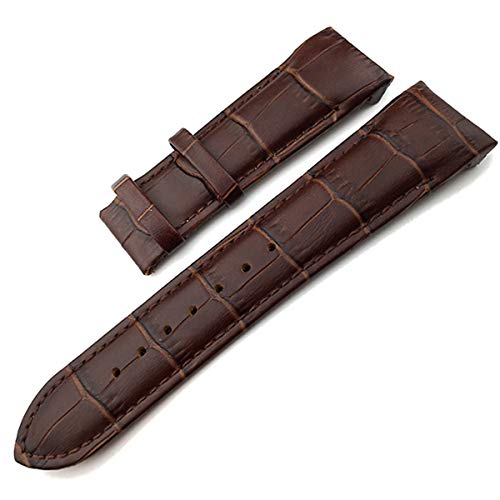 TikTako Kuh-Leder-Armband-Gurt-Uhr-Bügel-Armbänder Faltschließe Quick Release-Uhrenarmband 22-24mm von TikTako