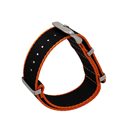 TikTako NATO-Uhrenarmband 20mm/22mm Leinwand wasserdicht und Schweiß-beständige Uhr Band Stil 10, 22mm von TikTako