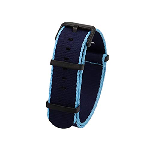 TikTako NATO-Uhrenarmband 20mm/22mm Leinwand wasserdicht und Schweiß-beständige Uhr Band Style 17, 22mm von TikTako