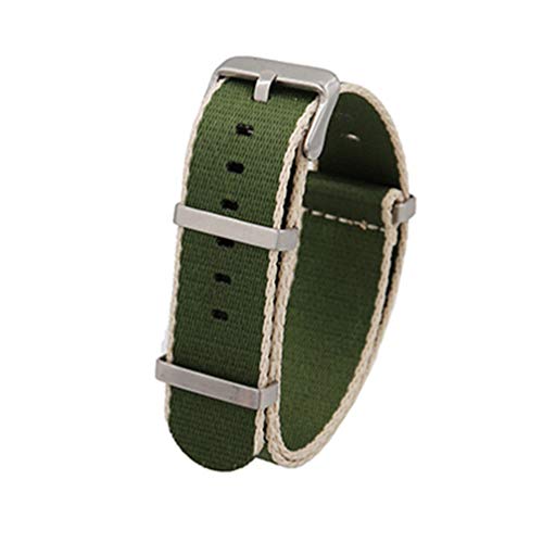 TikTako NATO-Uhrenarmband 20mm/22mm Leinwand wasserdicht und Schweiß-beständige Uhr Band Style-8, 22mm von TikTako