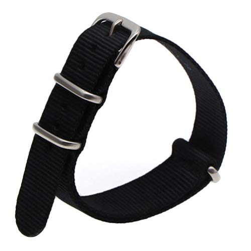TikTako Nylon NATO-Uhrenarmband 18mm/20mm/22mm Uhrenarmband-Militär-beiläufigen Uhr-Bügel-Armee-Sport-Uhr-Band Style-9, 18mm von TikTako