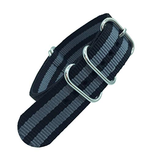 TikTako Nylon Quick Release Uhrenarmbänder 18mm/20mm/22mm/24mm Armee Sport NATO Armband Bunte 7, 18mm von TikTako