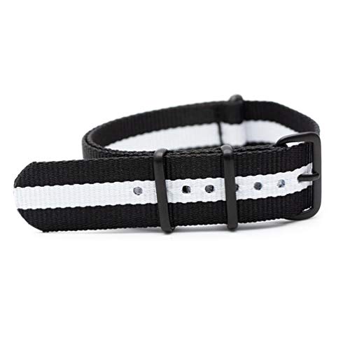 TikTako Quick Release NATO Uhrenarmbänder 18mm/20mm/22mm/24mm Für NATO-Uhr-Band-Sport-Armbanduhr-Band-Bügel Stil 15, 18mm von TikTako