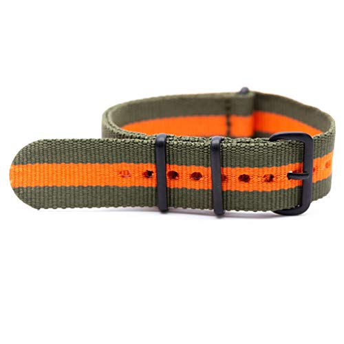 TikTako Quick Release NATO Uhrenarmbänder 18mm/20mm/22mm/24mm Für NATO-Uhr-Band-Sport-Armbanduhr-Band-Bügel Style 1, 20mm von TikTako