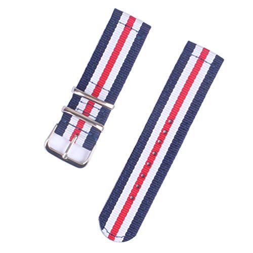 TikTako Quick Release NATO Uhrenarmbänder 18mm/20mm/22mm/24mm-Streifen Nylon Armband mit Edelstahl-Schnalle Style 1, 20mm TikTako Quick Release NATO Uhrenarmbänder 18mm/20mm/22mm/24mm-Streifen Nylon Armband mit Edelstahl-Schnalle Style 1, 20mm von TikTako