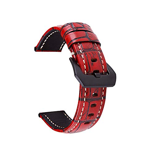 TikTako Uhrbändern 20MM 22MM 24MM 26MM Retro Kalbsleder-Uhrenarmband Uhrenarmband echtes Leder Straps von MXBAOHENG