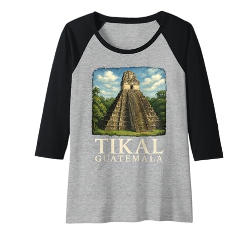 Damen Guatemala Tikal Chapin Atitlan Maya Retro Guate Quetzal 502 Raglan Damen Guatemala Tikal Chapin Atitlan Maya Retro Guate Quetzal 502 Raglan von Tikal 502 Apparel