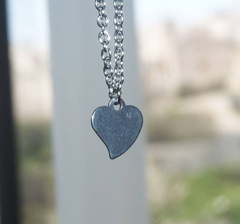 Herz-Anhänger Hypoallergen Halskette U108 von TikisCraftShop