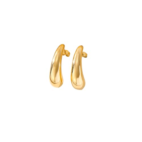 Tiklife Ohrringe Damen Goldene Ohrstecker Schmuck Kreative Ohrstecker Designs Hypoallergen Mit Eleganter Geschenkbox für Mädchen und Frauen (Ea-07) von Tiklife