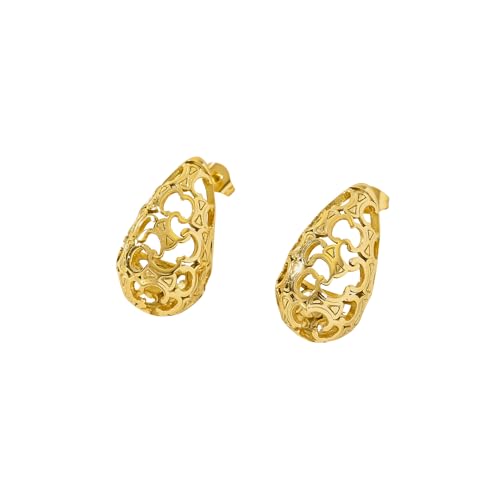 Tiklife Ohrringe Damen Goldene Ohrstecker Schmuck Kreative Ohrstecker Designs Hypoallergen Mit Eleganter Geschenkbox für Mädchen und Frauen (Ea-09) von Tiklife