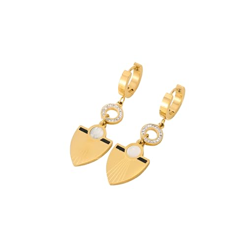 Tiklife Ohrringe Damen Goldene Ohrstecker Schmuck Kreative Ohrstecker Designs Hypoallergen Mit Eleganter Geschenkbox für Mädchen und Frauen (Ea-15) von Tiklife