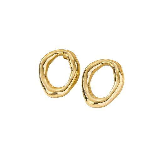 Tiklife Ohrringe Damen Goldene Ohrstecker Schmuck Kreative Ohrstecker Designs Hypoallergen Mit Eleganter Geschenkbox für Mädchen und Frauen (Ea-20) von Tiklife