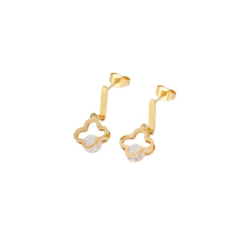 Tiklife Ohrringe Damen Goldene Ohrstecker Schmuck Kreative Ohrstecker Designs Hypoallergen Mit Eleganter Geschenkbox für Mädchen und Frauen (Ea-28) von Tiklife