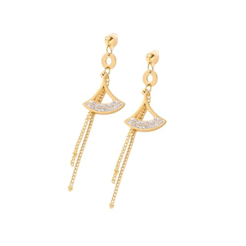 Tiklife Ohrringe Damen Goldene Ohrstecker Schmuck Kreative Ohrstecker Designs Hypoallergen Mit Eleganter Geschenkbox für Mädchen und Frauen (Ea-29) von Tiklife