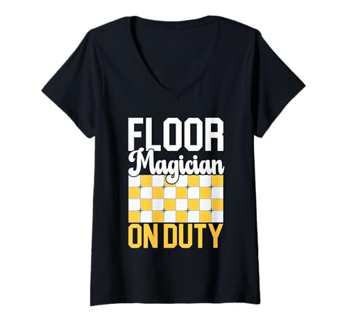 Damen Fliesenleger Fliesenleger Beruf Fugen Bodenfliesen T-Shirt mit V-Ausschnitt Damen Fliesenleger Fliesenleger Beruf Fugen Bodenfliesen T-Shirt mit V-Ausschnitt von Tiler Tile Setter Profession Floor Tiler
