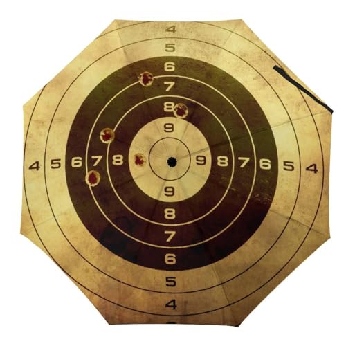 Tilivyx Regenschirme Gewehr Ziel Automatischer Faltschirm Uv-Sonnenschutz Regenschirme Tragbarer Regenschirm von Tilivyx