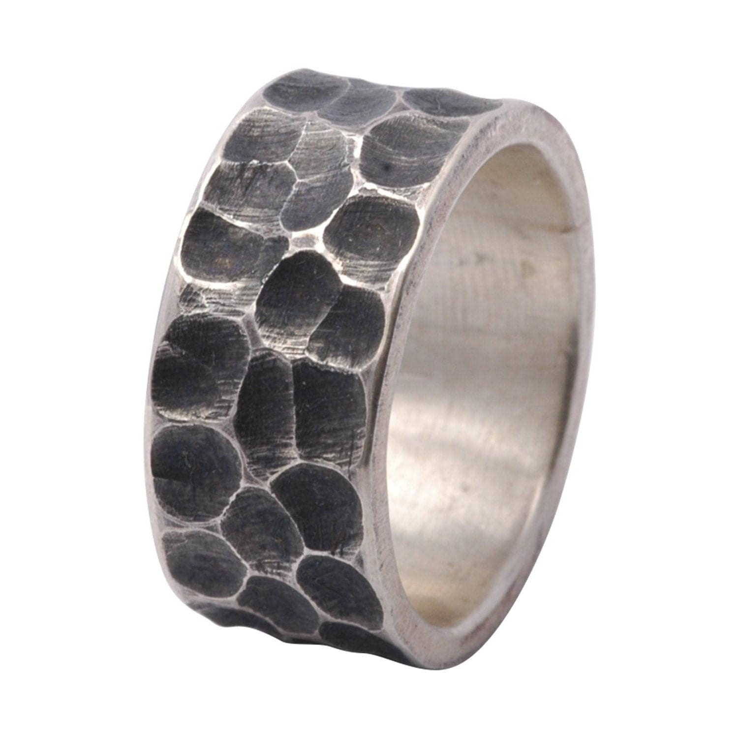 Massiver Ring 925Er Silber Oxidiert von Tiljon