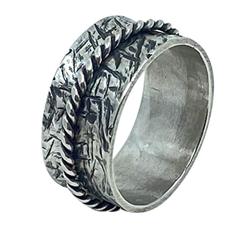 Tiljon Meditationsring Silber Drehring RingSize 66 (21.0) von Tiljon