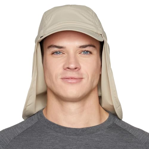 Tilley Ultralight Sun Shield 5 Paneelen Cap - Taupe - L-XL von Tilley