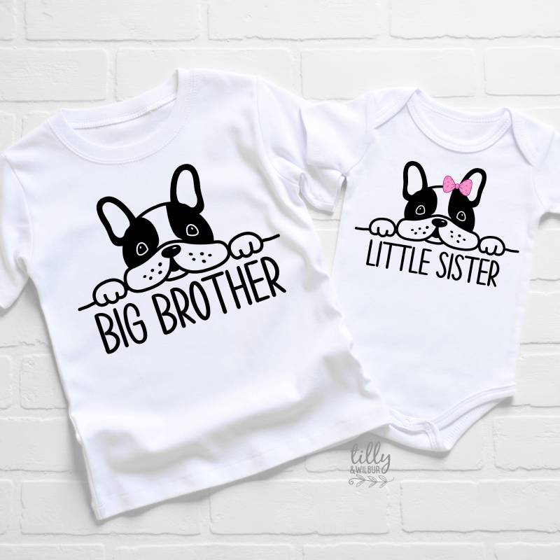 Big Brother Kleine Schwester Passende Set, Neue Baby Sibling Ich Werde Ein Shirt Sein von TillyAndWilbur