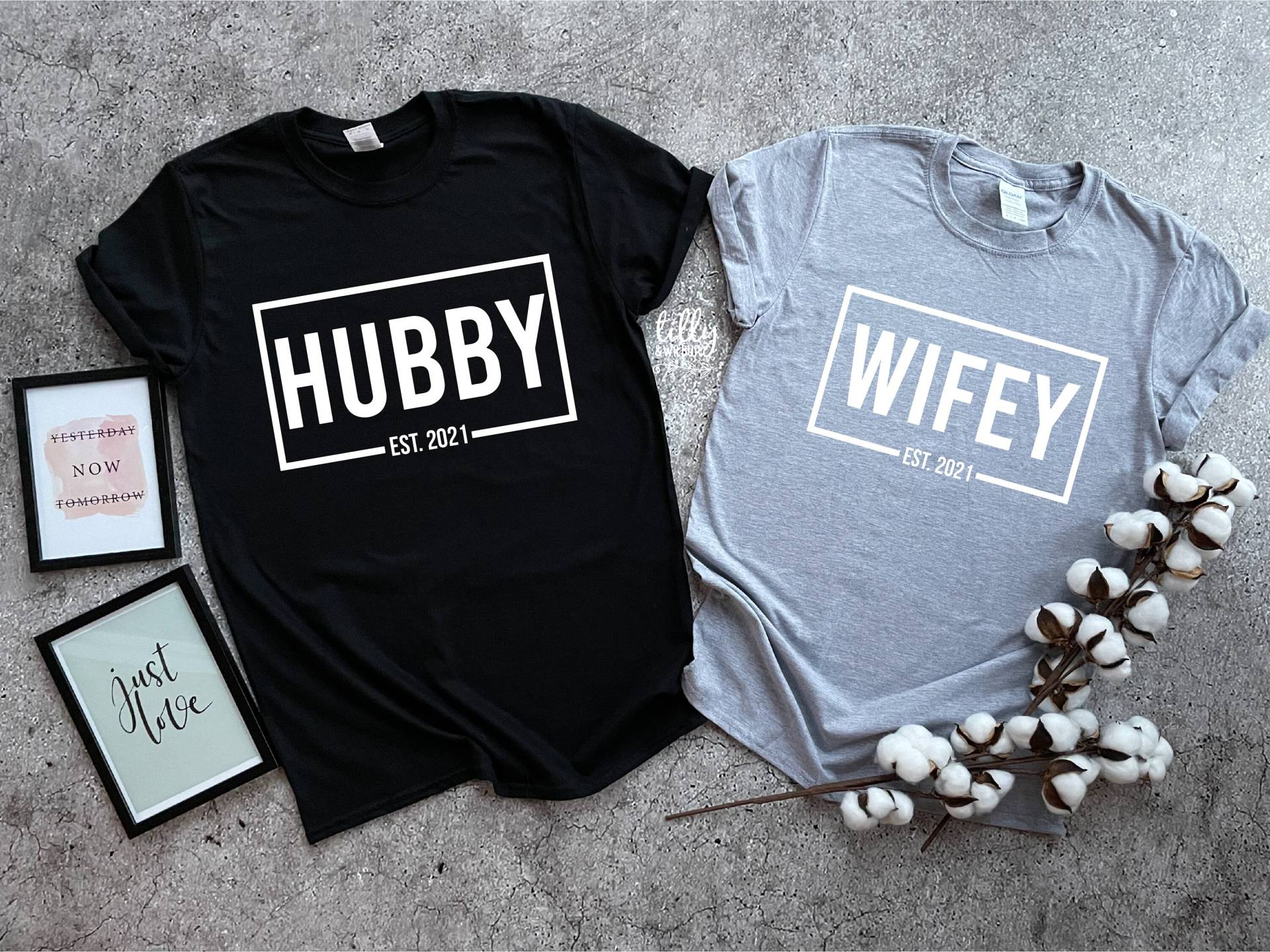 Herr Und Frau Passende T-Shirts, Ehemann Brautpaar Flitterwochen Hochzeitsgeschenk, Seine Ihre Kleidung Herr Und Frau Passende T-Shirts, Ehemann Brautpaar Flitterwochen Hochzeitsgeschenk, Seine Ihre Kleidung von TillyAndWilbur