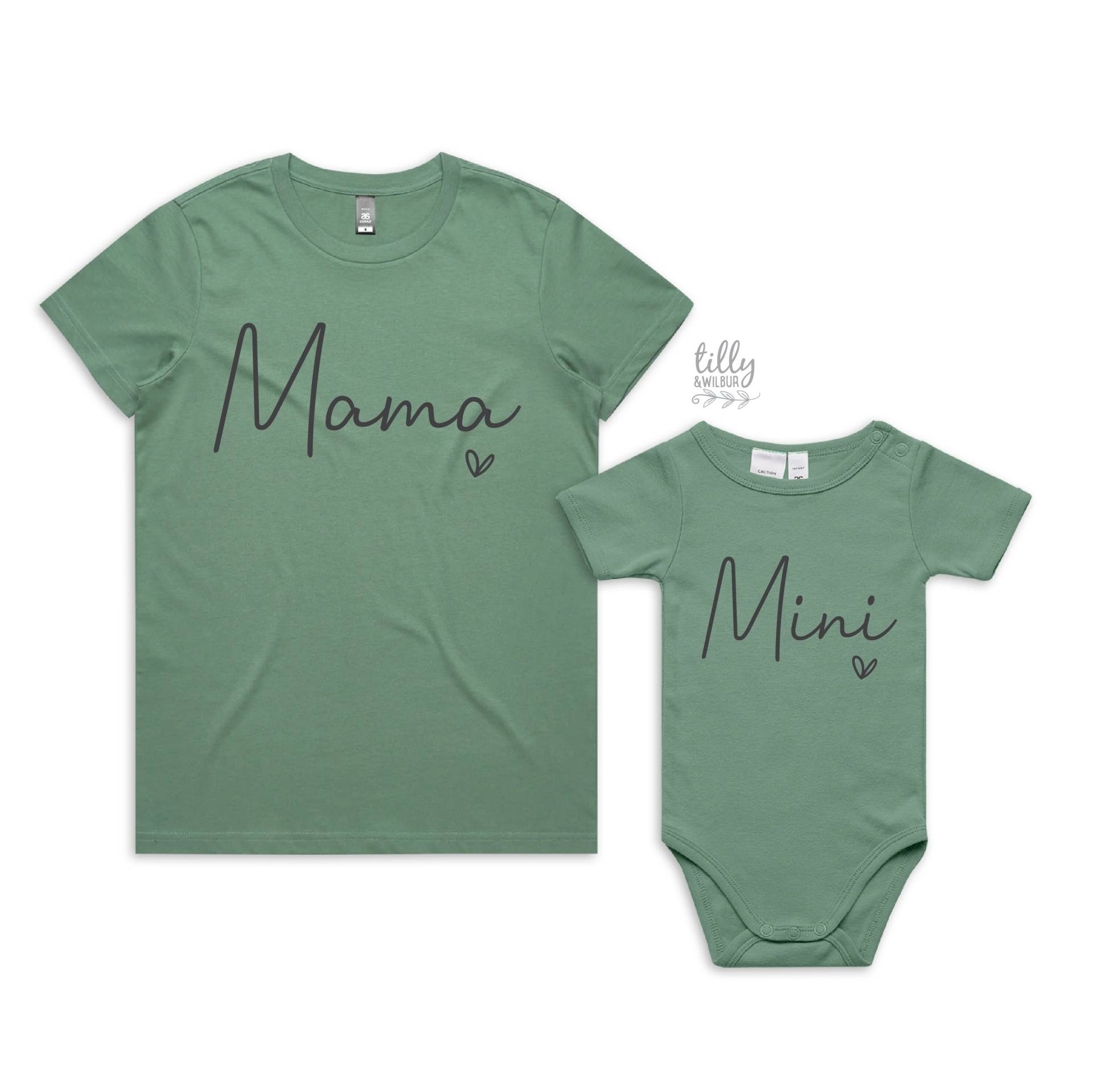 Mama & Ich, T-Shirt, Mini Body, Und Mamas Passende Outfits, Unser Erster Muttertag, Mutter Tochter, Sohn Geschenk Mama & Ich, T-Shirt, Mini Body, Und Mamas Passende Outfits, Unser Erster Muttertag, Mutter Tochter, Sohn Geschenk von TillyAndWilbur