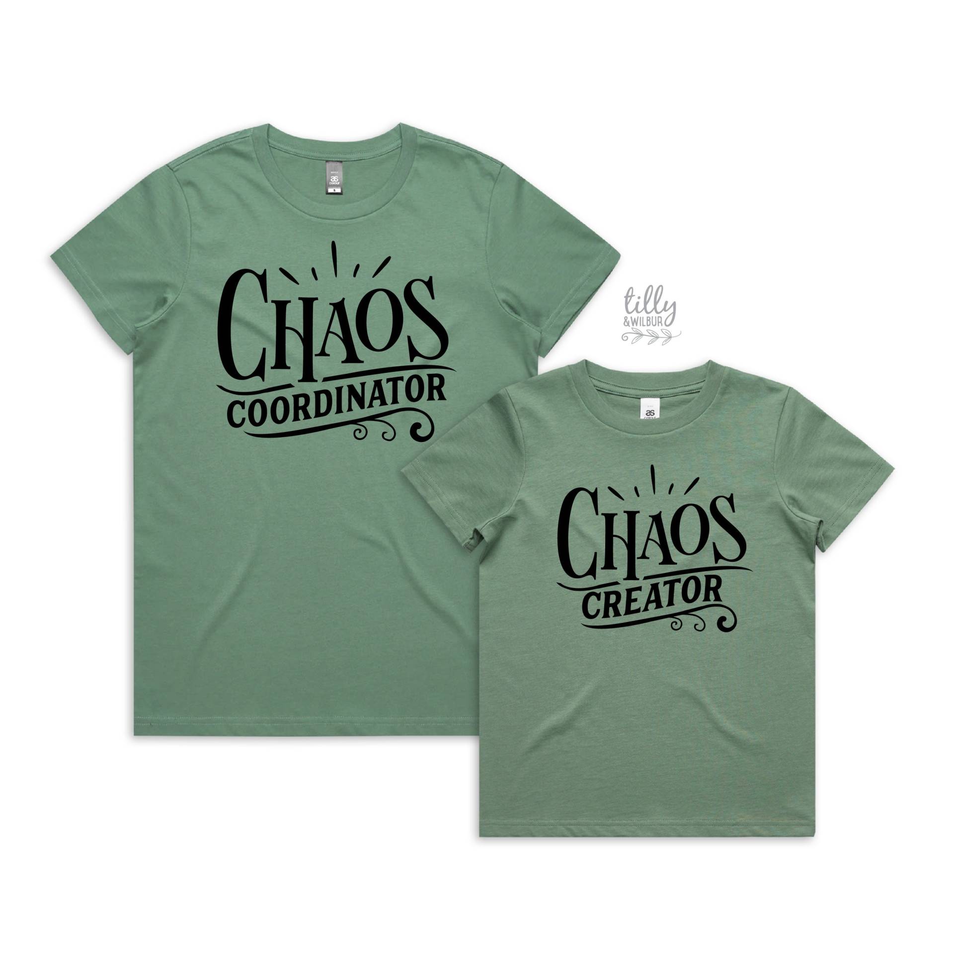 Mutter Und Sohn Passende T-Shirts, Chaos Schöpfer Kooperative, Set, Mama Ich Outfits, Erstes Muttertagsgeschenk Mutter Und Sohn Passende T-Shirts, Chaos Schöpfer Kooperative, Set, Mama Ich Outfits, Erstes Muttertagsgeschenk von TillyAndWilbur