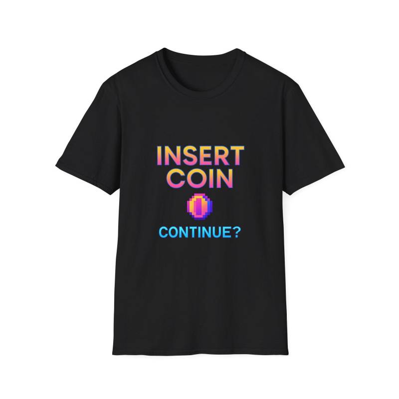 Insert Coin Continue? - Retro Gamer Shirt | Pixel Arcade T-Shirt 80S Neon Gaming Merch Insert Coin Continue? - Retro Gamer Shirt | Pixel Arcade T-Shirt 80S Neon Gaming Merch von TiltwearGG