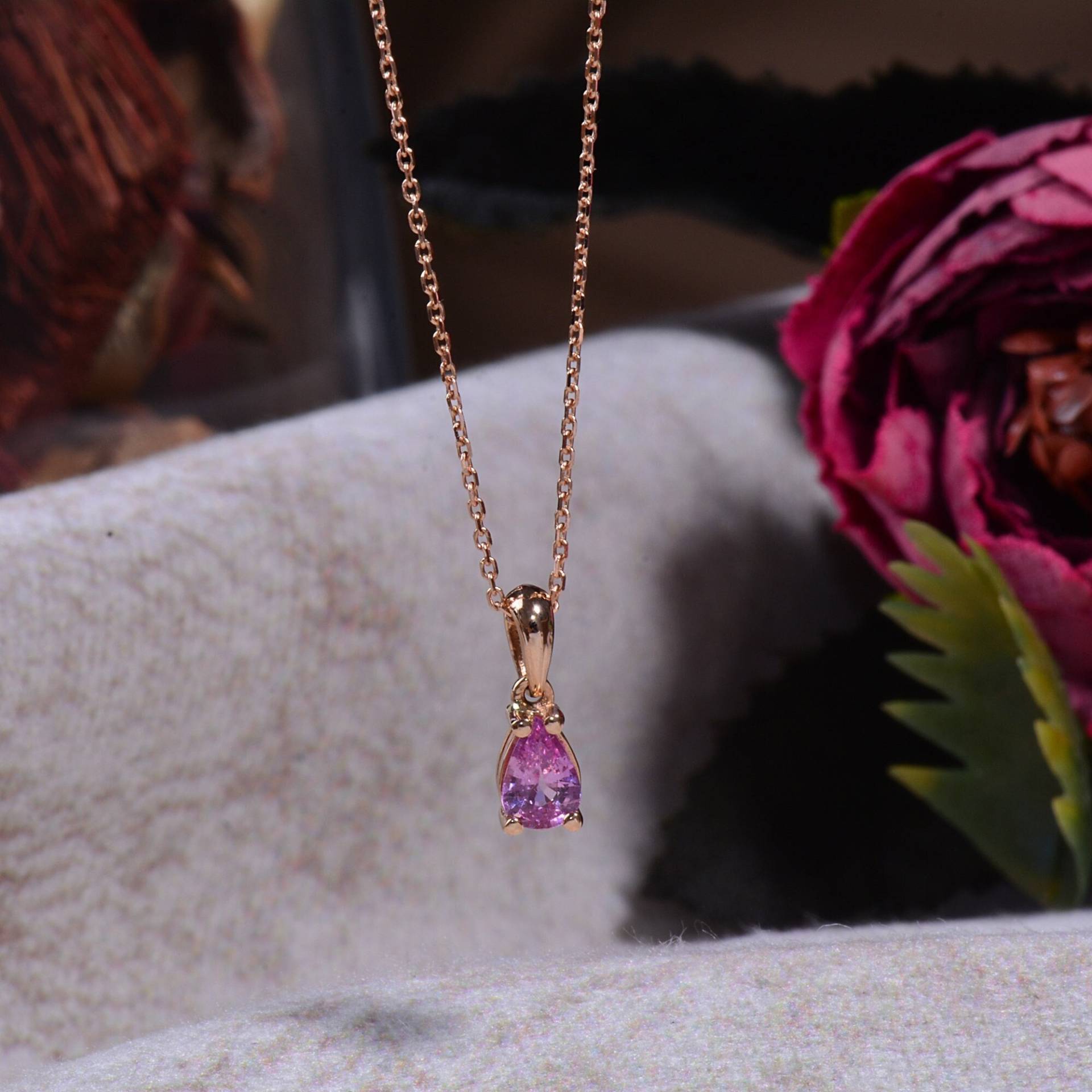 Amethyst Halsketten Für Frauen/Geschenk Zierliche Initial Diamant Halskette von TilyaJewelry