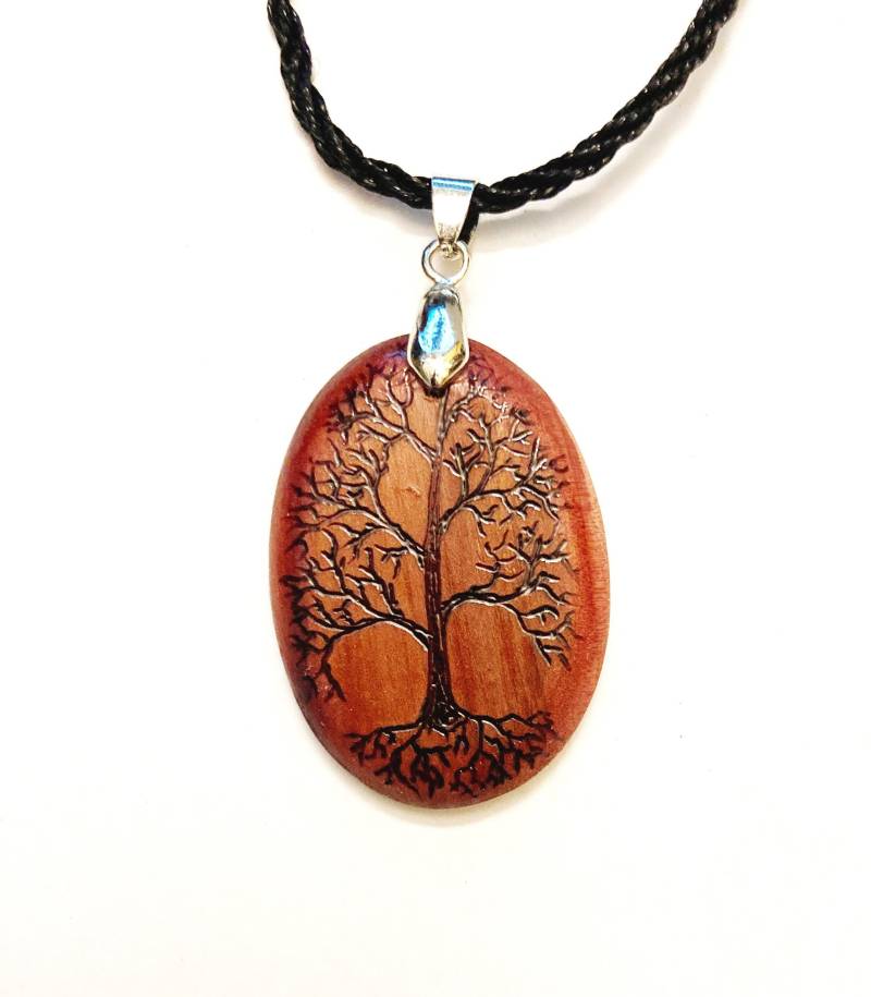 Rote Zeder Baum Des Lebens Halskette Pyrografie Holz Anhänger, Personalisiert Rote Zeder Baum Des Lebens Halskette Pyrografie Holz Anhänger, Personalisiert von TimKierstead