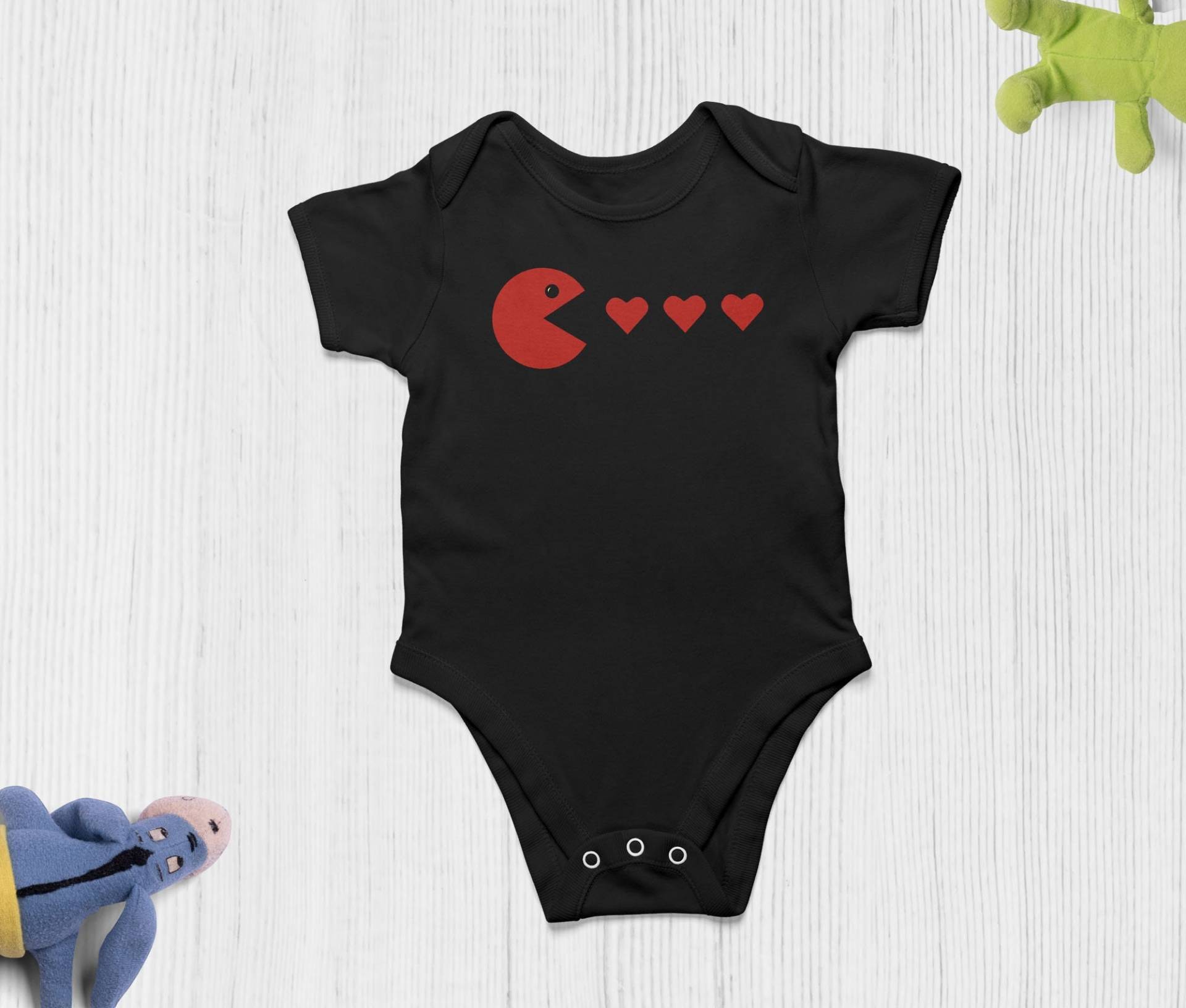 Lustiges Kinder Valentinstag Tshirt, Pacman Valentine Shirt Baby Body Junge Mädchen Kleidung Kleinkind von TimaShopDesigns