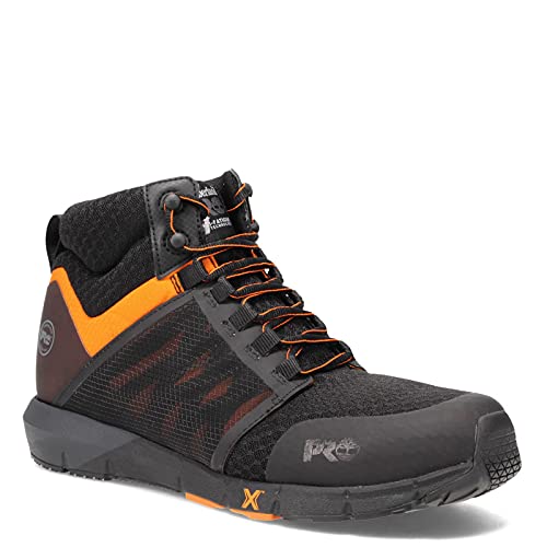 Timberland Herren Radius Mid Composite Sicherheitszehen-Radius CT, Schwarz: Schwarz Orange, 12 von Timberland PRO
