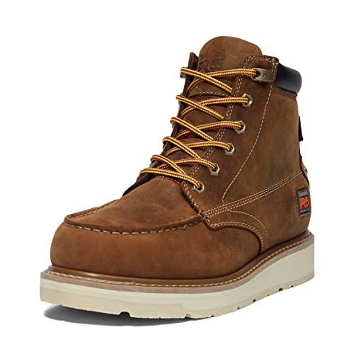 Timberland PRO Gridworks Herren Arbeitsstiefel mit weicher Zehenpartie, wasserdicht, industrieller Keilabsatz, 15,2 cm, Goldbraun, 41.5 EU von Timberland PRO
