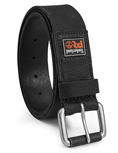 Timberland PRO Herren 38mm Boot Leather Belt 38 mm, Stiefel, Leder, Gürtel, Schwarz (Rubber Patch), 34 von Timberland PRO