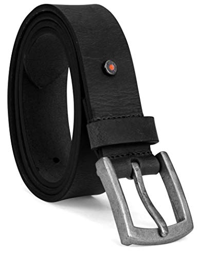 Timberland PRO Herren 40mm Workwear Leather Belt Gürtel, Schwarz Nieten, 38 von Timberland PRO