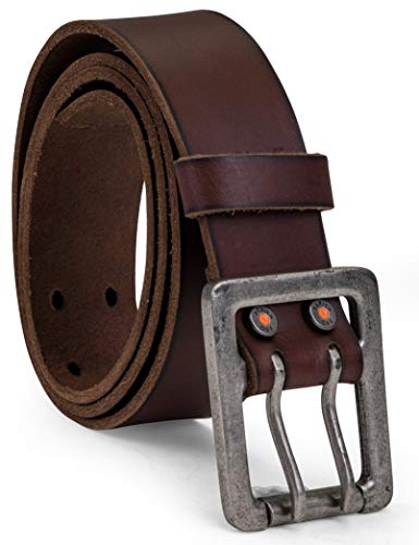 Timberland PRO Herren 42mm Double Prong Leather Belt Gürtel, braun, 34 von Timberland PRO