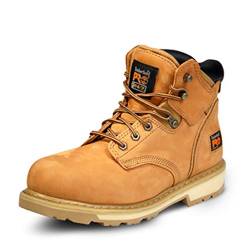 Timberland PRO - Herren 6" Pit Boss Stahl Zehenschutzschuh, 44 2E EU, Wheat von Timberland PRO