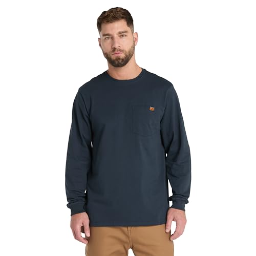 Timberland PRO Herren Core Pocket Langarm T-Shirt, Marineblau, Mittel von Timberland PRO