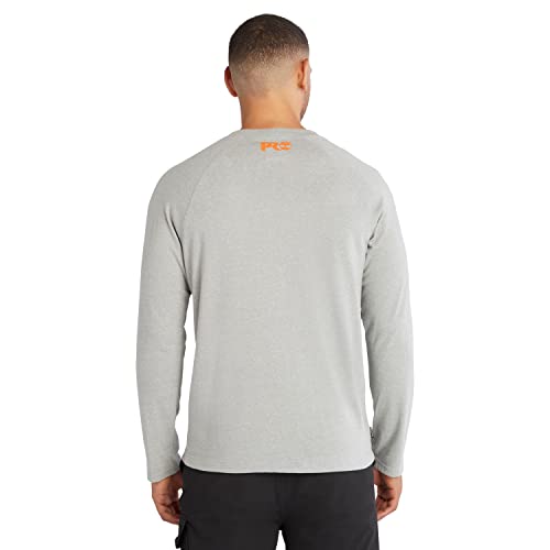 Timberland PRO Herren Core Refelctive Pro Logo Long-Sleeve T-Shirt, Mittelgrau meliert, Large von Timberland PRO