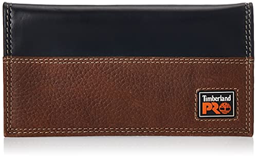 Timberland PRO Herren Leather Long Bifold Rodeo Wallet with RFID Geldbörse, Teakholz, Einheitsgröße von Timberland PRO