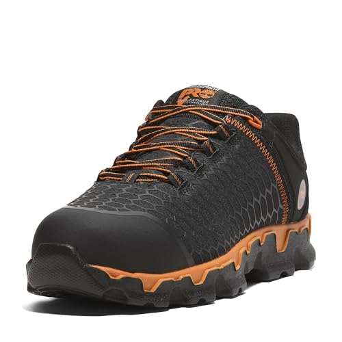 Timberland PRO Herren Legierung Sicherheit Zehen Elektrische Gefahr Powertrain Sport AL, Schwarz/Orange, 44.5 EU von Timberland PRO