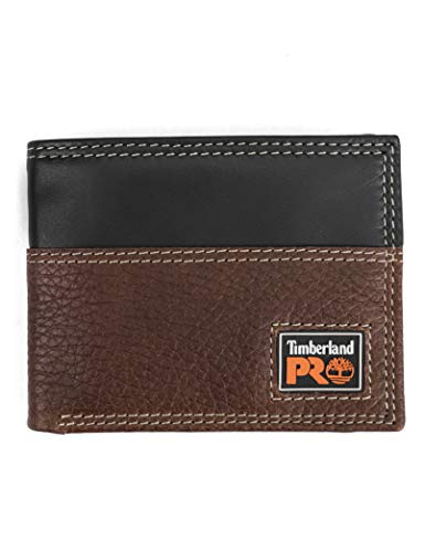 Timberland PRO Herren Schlanke RFID-geldbörse aus Leder mit Sichtfenster auf der Rückseite Reisezubehör-Brieftasche, Teakholz, Einheitsgröße von Timberland PRO