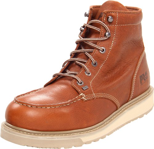 Timberland Pro - Herren 6"Barstow Wedge Boot Moc Soft Toe, 40.5 EU, Dark Brown von Timberland Pro