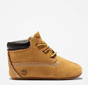 Kinder Stiefel Crib Bootie with Hat Wheat Nubuck - Gr. - 20 von Timberland