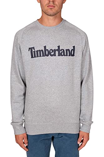 TIMBERLAND Herren Northwood TFO Wordmark Logo Brushback Crew Neck MEDIUM Grey Heather Kapuzenpullover, XL von Timberland