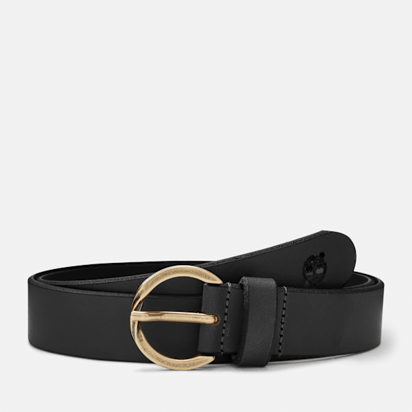 Timberland - 30 mm Gürtel aus Naturleder mit Twist-Schnalle für Damen in Schwarz, Damen, Schwarz, Größe: M von Timberland