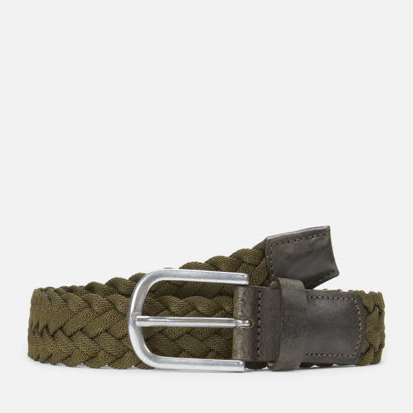 Timberland - 35 mm Flechtgürtel mit Lederdetails für Herren in Grün, Mann, Grün, Größe: L Timberland - 35 mm Flechtgürtel mit Lederdetails für Herren in Grün, Mann, Grün, Größe: L von Timberland